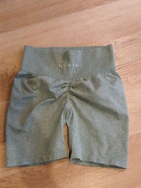 Nvgtn High Waist Olive Green Women’s Scrunch Athletic Booty Shorts